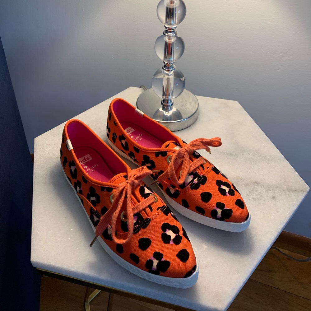 Keds x Kate Spade cheetah pointer sneakers